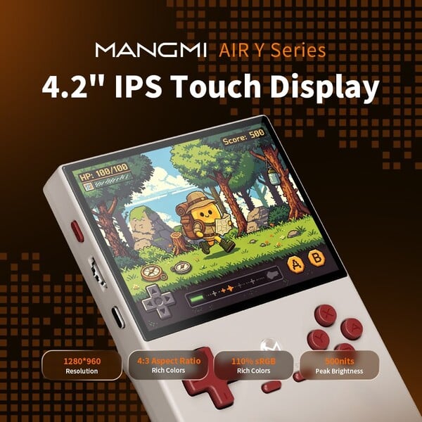 Mangmi Air Y系列将配备一块4.2英寸的4:3显示屏。