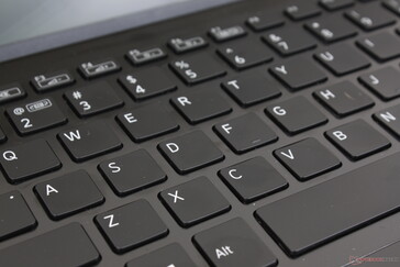 键盘反馈比优秀的惠普Spectre或EliteBook键盘低了一个档次。