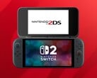 2DS/3DS 第二屏 Switch 2 配件模拟图（图片来源：任天堂美国公司，有编辑）