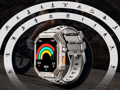据说 Oukitel BT80 智能手表的续航时间长达 100 天。(图片来源：Oukitel）