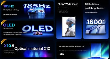 Gaming Tablet 5 Pro 的屏幕(机器翻译)