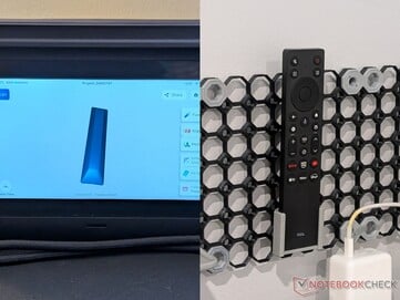扫描了TCL遥控器，并用3D打印机打印了遥控器支架。