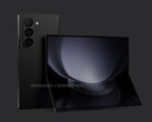 今年的Galaxy Z Fold 将采用比上一代更方正的设计，同时保留 6.2 英寸的盖板显示屏。(图片来源：@OnLeaks &amp; SmartPrix）