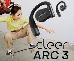 Cleer Audio 推出 ARC 3 开放式无线耳机,采用无触点头部倾斜控制、防水耳夹设计、高保真音频、杜比全景声和人工智能 ANC。(图片来源:Cleer)