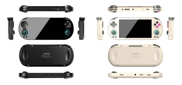 Anbernic RG Vita 有黑色和复古灰两种颜色。