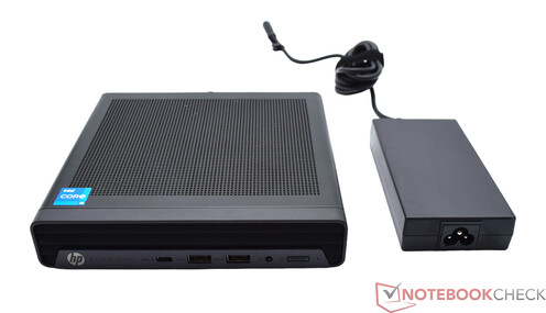 HP Elite Mini 800 G9 和电源装置（19.5 伏；6.15 安）
