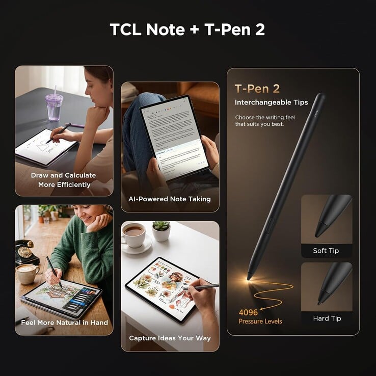Tab A1 Plus NxtPaper 支持触控笔