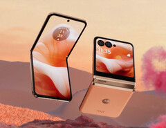 Razr 50 Ultra 的外观预计与其前代产品相似，如图所示。(图片来源：摩托罗拉）