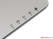 Different LEDs indicate the operating status.