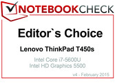 2015年2月编辑选择奖: 联想 Thinkpad T450s