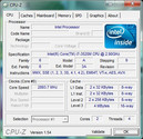 Systeminfo CPUZ CPU