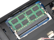 The free RAM slot facilitates upgrading ...