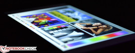 Extreme viewing angle BlackBerry Z10