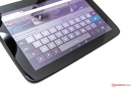 Virtual QWERTZ keyboard in landscape mode