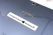 The operating system is Microsoft's new Windows RT.