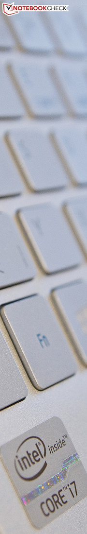 The keys feature a short but crisp drop. The typing feel is compelling; the layout is a matter of taste.