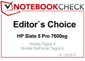 2014年2月编辑选择奖: 惠普 Slate 8 Pro 7600eg
