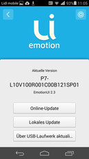 华为预装了安卓4.4.2 KitKat系统和他们的Emotion界面 2.3版。