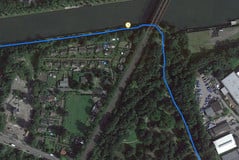 GPS Garmin Edge 500: forest path
