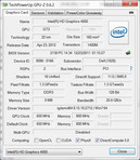 System info GPUZ HD Graphics 4000