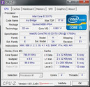 Systeminfo CPU-Z CPU