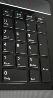 ... and a numeric keypad.