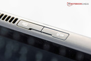 On the top: slots for the Micro-SIM and MicroSD cards.