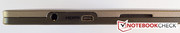 Micro-HDMI - but no adapter is included.