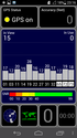 Indoors: Still many satellites, but too low reception