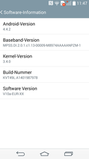 LG G3搭载了Android 4.4.2。