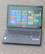 Samsung's laptop outdoors.