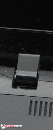The hinges keep the lid firmly in position.