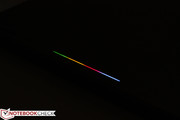 ..and glows the traditional Google colors when booting up