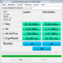 System info: AS SSD Benchmark der HDD