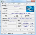 Systeminfo CPUZ CPU