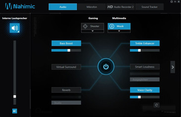 Software allows to adjust the sound...