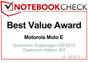 最有价值产品奖 2014年6月: Motorola Moto E