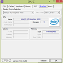 System info: CPUZ Graphics