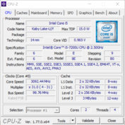 System info: CPU-Z CPU