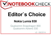 编辑选择奖 2014年8月: Nokia Lumia 930