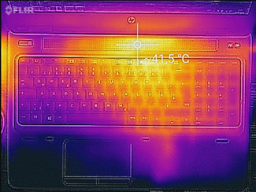 Temperature development upper side (load)