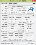 System info: GPUZ Graphics Card