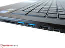 它支持通过VGA, HDMI,和mini-DisplayPort接口外接显示器。