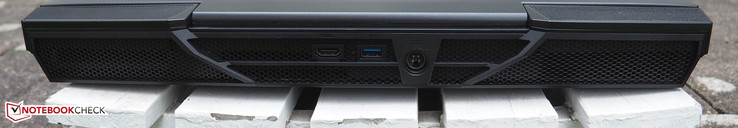 Rear: HDMI, USB 3.0, AC power