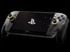 据称,SharpEMU 可以启动《Astro Bot》。图为显示 PS5 启动画面的 ROG Xbox Ally(经编辑)。