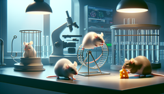 在小鼠身上进行的试验如果获得成功,就有可能治愈人类的神经性厌食症(使用 DALL-E 3 生成)