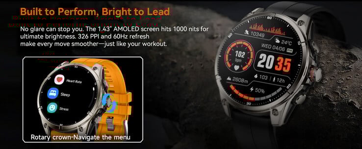 据说 AMOLED 显示屏的峰值亮度可达 1,000 cd/m²，令人印象深刻。(图片来源：Rollme）