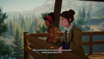 显示湖中对话的图像。