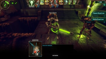 图示:Warhammer 40,000: Mechanicus 的游戏截图。