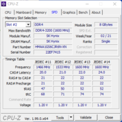 系统信息。CPU-Z SPD